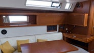 Sunsail Oceani 45.4 Living Room and Kitchen